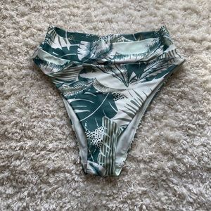 Aerie High Cut Cheeky Bikini Bottoms L